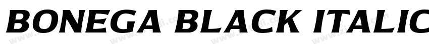 Bonega Black Italic字体转换